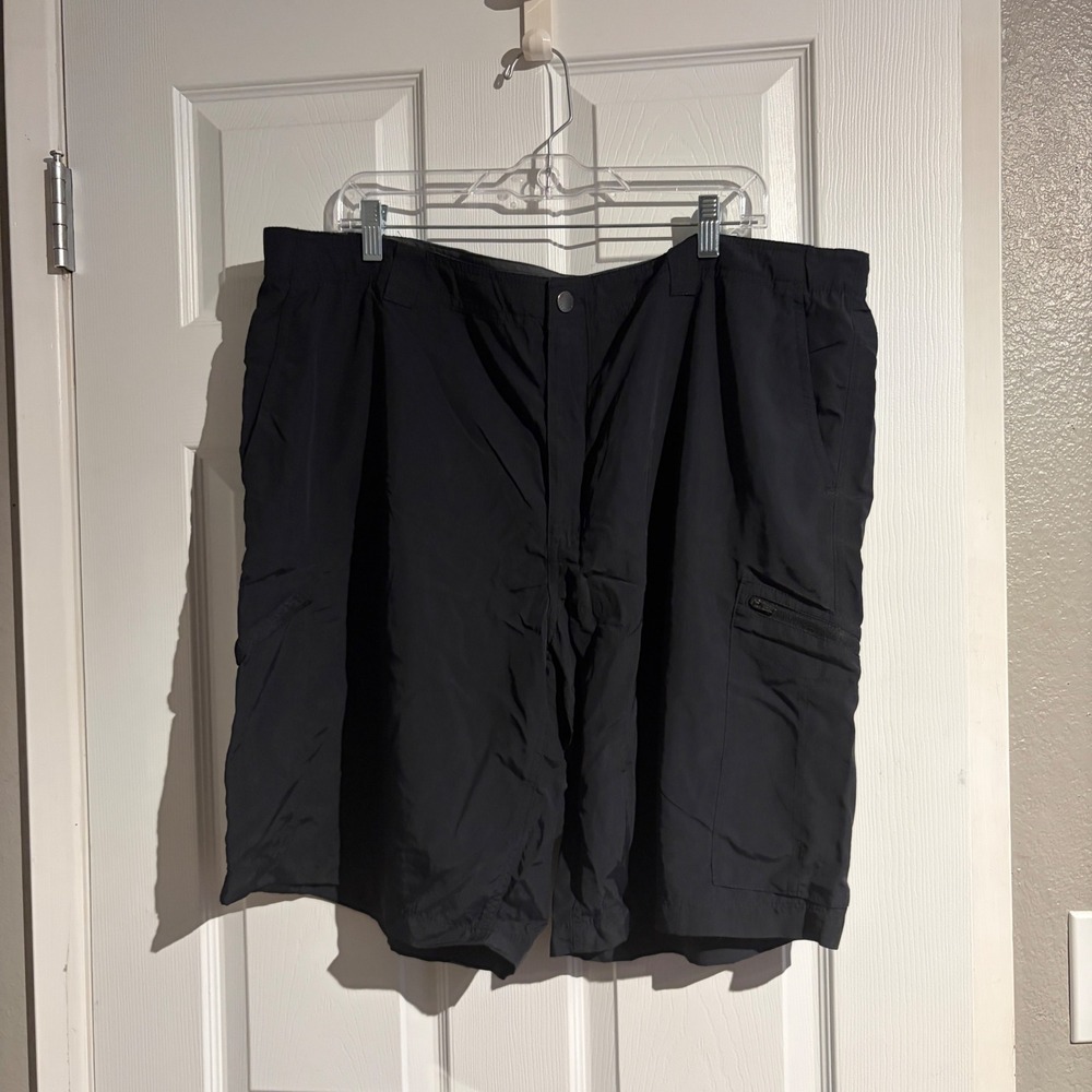 Columbia Mens Silver Ridge Cargo Shorts Black Size 44 Outdoor Hiking Fishing